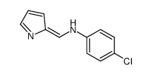 4-chloro-N-(pyrrol-2-ylidenemethyl)aniline结构式