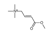 (4-methoxy-4-oxobut-2-enyl)-trimethylazanium Structure