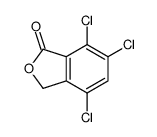 4,6,7-trichloro-3H-2-benzofuran-1-one结构式