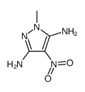 1H-Pyrazole-3,5-diamine,1-methyl-4-nitro-结构式