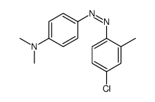 4-[(4-chloro-2-methylphenyl)diazenyl]-N,N-dimethylaniline结构式