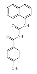 1-(4-methylbenzenecarbothioyl)-3-naphthalen-1-yl-urea结构式