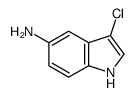 3-氯-1H-吲哚-5-胺结构式