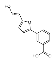 3-[5-(hydroxyiminomethyl)furan-2-yl]benzoic acid结构式