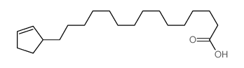 2-Cyclopentene-1-pentadecanoic acid,(+)- structure