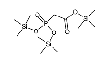 [Bis[(trimethylsilyl)oxy]phosphinyl]acetic acid trimethylsilyl ester Structure