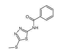 N-[5-(methylthio)-1,3,4-thiadiazol-2-yl]benzamide结构式