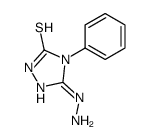 3-hydrazinyl-4-phenyl-1H-1,2,4-triazole-5-thione结构式