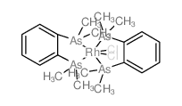 dichlororhodium; (2-dimethylarsanylphenyl)-dimethyl-arsane Structure