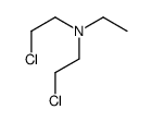 2-chloro-N-(2-chloroethyl)-N-ethylethanamine Structure