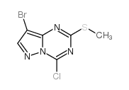 8-Bromo-4-chloro-2-(methylthio)pyrazolo[1,5-a][1,3,5]triazine structure