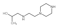 1-[(2-piperazin-1-ylethyl)amino]propan-2-ol结构式