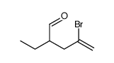 4-bromo-2-ethylpent-4-enal Structure