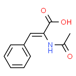 (Z)-2-ACETAMIDO-3-PHENYLACRYLIC ACID结构式