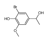 1-(3-Brom-4-hydroxy-5-methoxyphenyl)-1-ethanol Structure