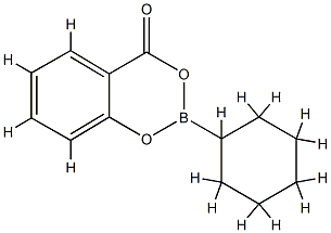 2-Cyclohexyl-4H-1,3,2-benzodioxaborin-4-one结构式