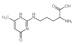 L-Ornithine,N5-(1,4-dihydro-6-methyl-4-oxo-2-pyrimidinyl)- (9CI)结构式