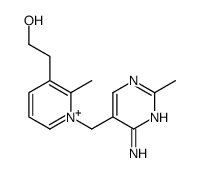 2-[1-[(4-amino-2-methylpyrimidin-5-yl)methyl]-2-methylpyridin-1-ium-3-yl]ethanol Structure