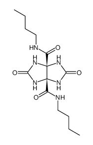 2,5-Dioxo-tetrahydro-imidazo[4,5-d]imidazole-3a,6a-dicarboxylic acid bis-butylamide Structure