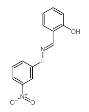 3-nitro-N-[(E)-(6-oxo-1-cyclohexa-2,4-dienylidene)methyl]benzenesulfenamide Structure