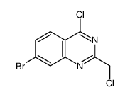 7-bromo-4-chloro-2-(chloromethyl)quinazoline structure