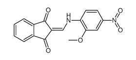 2-[(2-methoxy-4-nitroanilino)methylidene]indene-1,3-dione Structure