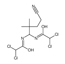 2,2-dichloro-N-[4-cyano-1-[(2,2-dichloroacetyl)amino]-2,2-dimethylbutyl]acetamide结构式
