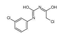 2-chloro-N-[(3-chlorophenyl)carbamoyl]acetamide结构式