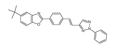 5-tert-butyl-2-{4-[2-(2-phenyl-2H-[1,2,3]triazol-4-yl)-vinyl]-phenyl}-benzooxazole Structure