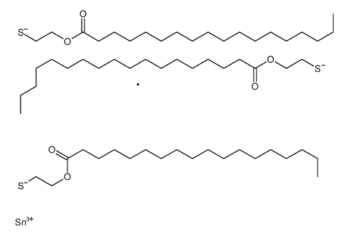 (methylstannylidyne)tris(thioethylene) tristearate Structure