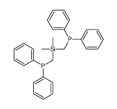 [diphenylphosphanylmethyl(dimethyl)silyl]methyl-diphenylphosphane结构式