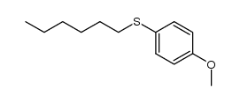 n-hexyl 4-methoxyphenyl sulfide结构式