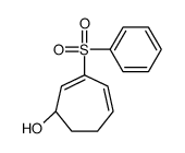 (1R)-3-(benzenesulfonyl)cyclohepta-2,4-dien-1-ol结构式