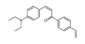 3-[4-(diethylamino)phenyl]-1-(4-ethenylphenyl)prop-2-en-1-one Structure