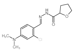 N-[(2-chloro-4-dimethylamino-phenyl)methylideneamino]oxolane-2-carboxamide Structure
