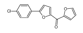 [5-(4-chlorophenyl)furan-2-yl]-(furan-2-yl)methanone结构式