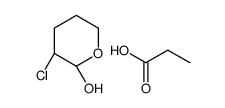 (2R,3R)-3-chlorooxan-2-ol,propanoic acid Structure