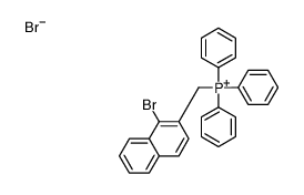 (1-bromonaphthalen-2-yl)methyl-triphenylphosphanium,bromide Structure