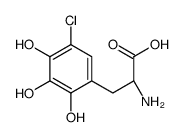 (2S)-2-amino-3-(5-chloro-2,3,4-trihydroxyphenyl)propanoic acid结构式