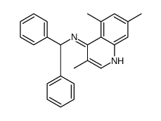 N-benzhydryl-3,5,7-trimethylquinolin-4-amine结构式