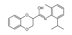 N-(2-methyl-6-propan-2-ylphenyl)-2,3-dihydro-1,4-benzodioxine-3-carboxamide Structure