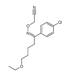 2-[[1-(4-chlorophenyl)-5-ethoxypentylidene]amino]oxyacetonitrile结构式