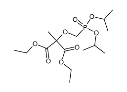 2-(Diisopropoxy-phosphorylmethoxy)-2-methyl-malonic acid diethyl ester结构式