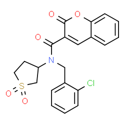 N-(2-chlorobenzyl)-N-(1,1-dioxidotetrahydrothiophen-3-yl)-2-oxo-2H-chromene-3-carboxamide picture