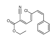 ethyl 5-chloro-2-cyano-7-phenylhepta-2,4,6-trienoate结构式