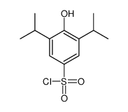4-hydroxy-3,5-di(propan-2-yl)benzenesulfonyl chloride Structure