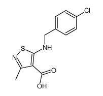 5-(4-Chloro-benzylamino)-3-methyl-isothiazole-4-carboxylic acid Structure