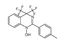 2-p-tolyl-4,4-bis-trifluoromethyl-4H-quinazolin-1-ol结构式