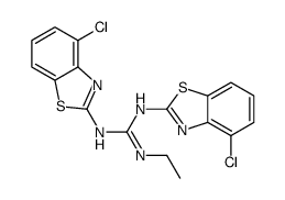 1,3-bis(4-chloro-1,3-benzothiazol-2-yl)-2-ethylguanidine结构式