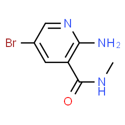 2-AMINO-5-BROMO-N-METHYLPYRIDINE-3-CARBOXAMIDE结构式